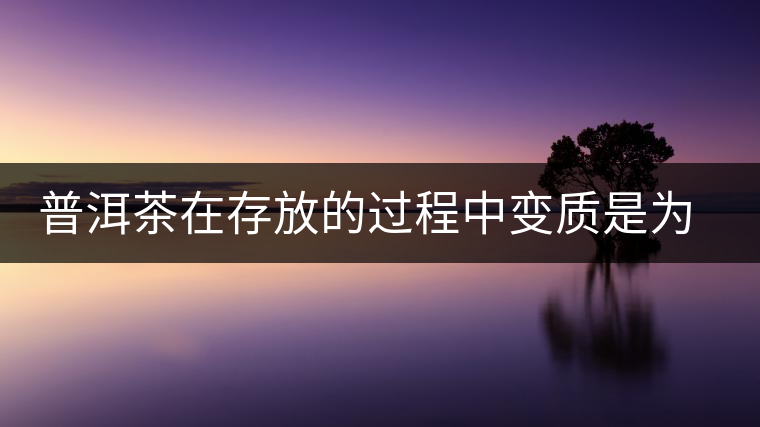 普洱茶在存放的過程中變質(zhì)是為什么？