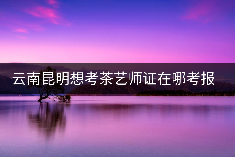 云南昆明想考茶藝師證在哪考報名及考試時間，哪個學(xué)校好？