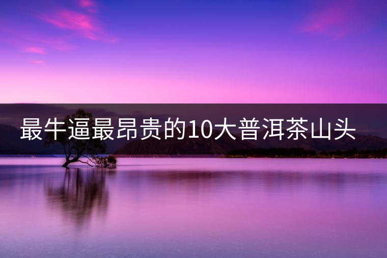 最牛逼最昂貴的10大普洱茶山頭，你造嗎？