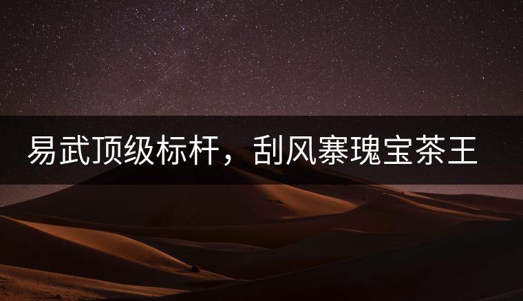 易武頂級標桿，刮風寨瑰寶茶王樹古樹茶