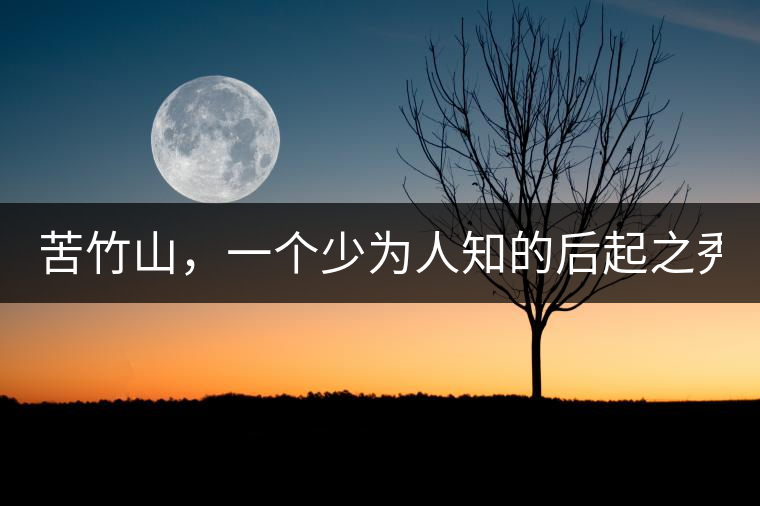 苦竹山，一個少為人知的后起之秀！