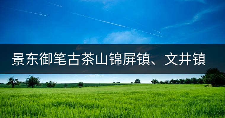 景東御筆古茶山錦屏鎮(zhèn)、文井鎮(zhèn)普洱茶口感特點