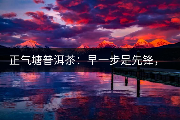 正氣塘普洱茶：早一步是先鋒，早兩步是先烈