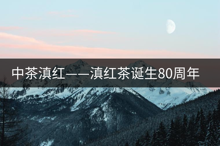 中茶滇紅——滇紅茶誕生80周年紀念