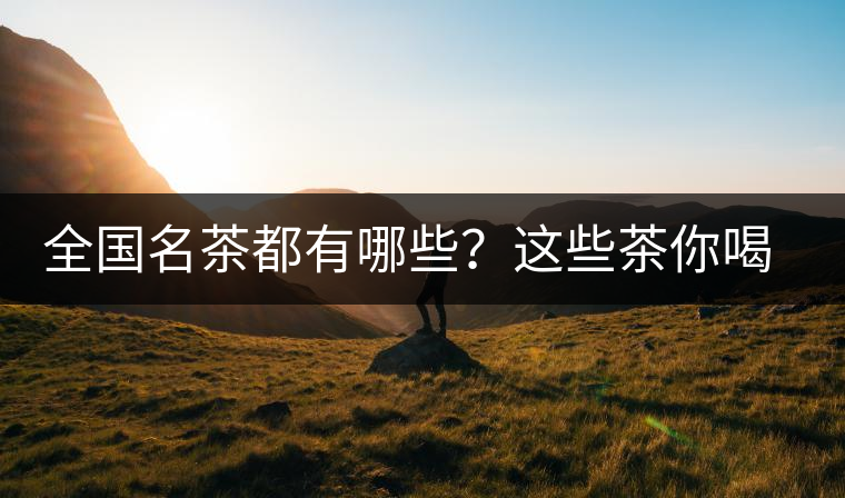 全國名茶都有哪些？這些茶你喝過嗎