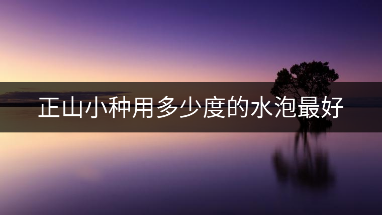 正山小種用多少度的水泡最好 正山小種用多少度的水泡最好