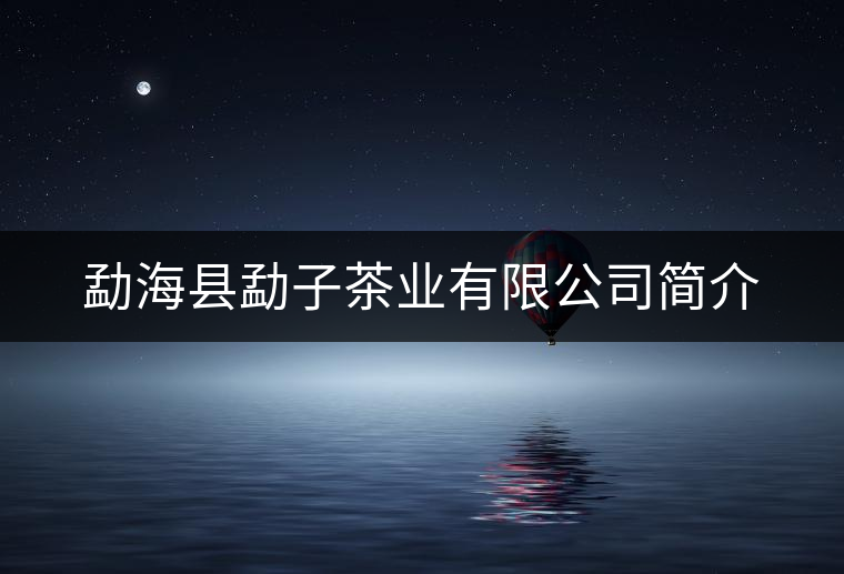 勐海縣勐子茶業(yè)有限公司簡(jiǎn)介