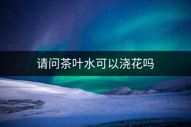 請(qǐng)問茶葉水可以澆花嗎 請(qǐng)問茶葉水可以澆花嗎