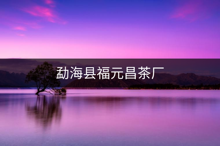 勐?？h福元昌茶廠