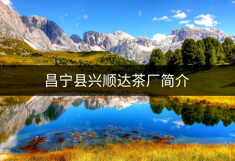 昌寧縣興順達(dá)茶廠簡介