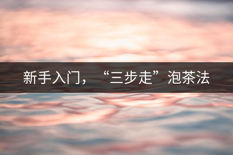 新手入門(mén)，“三步走”泡茶法