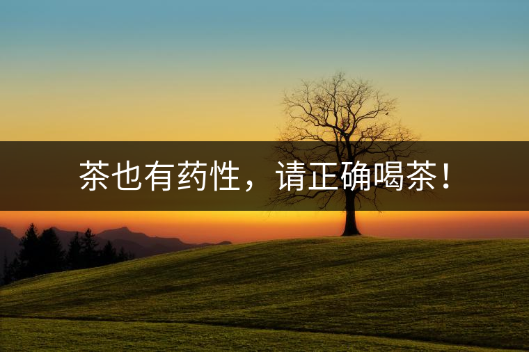 茶也有藥性，請正確喝茶！