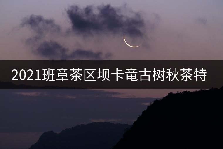 2021班章茶區(qū)壩卡竜古樹秋茶特點(diǎn)！