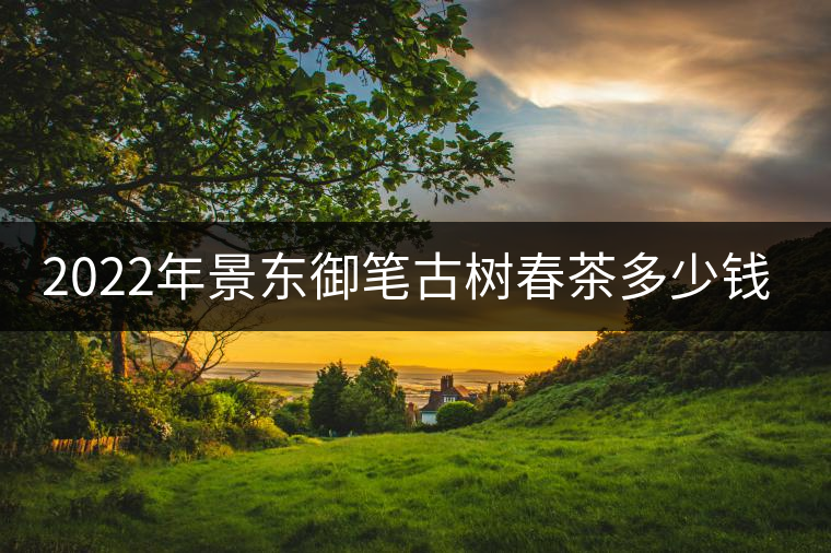 2022年景東御筆古樹春茶多少錢一公斤？