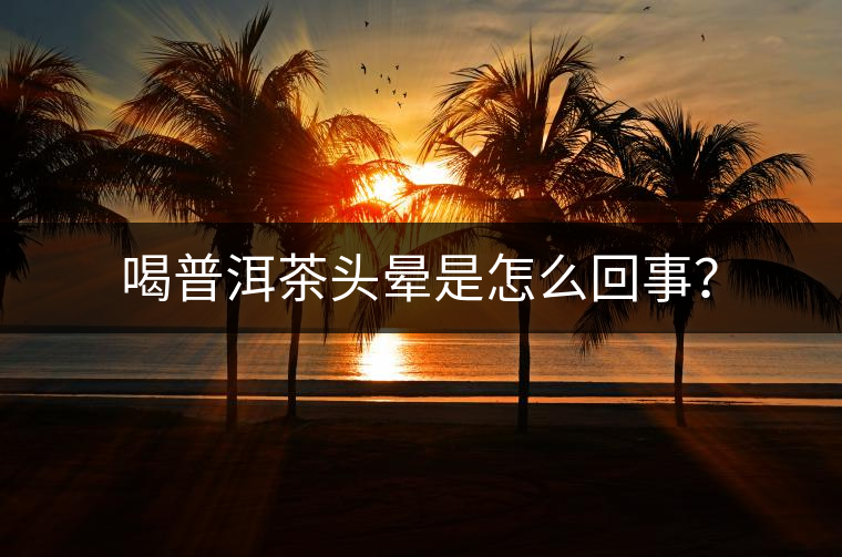喝普洱茶頭暈是怎么回事？