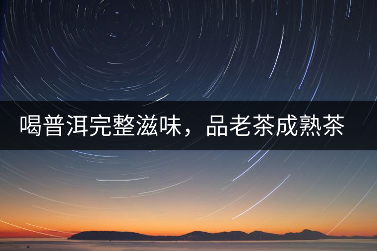 喝普洱完整滋味，品老茶成熟茶湯