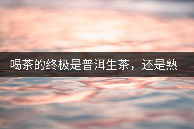 喝茶的終極是普洱生茶，還是熟茶？