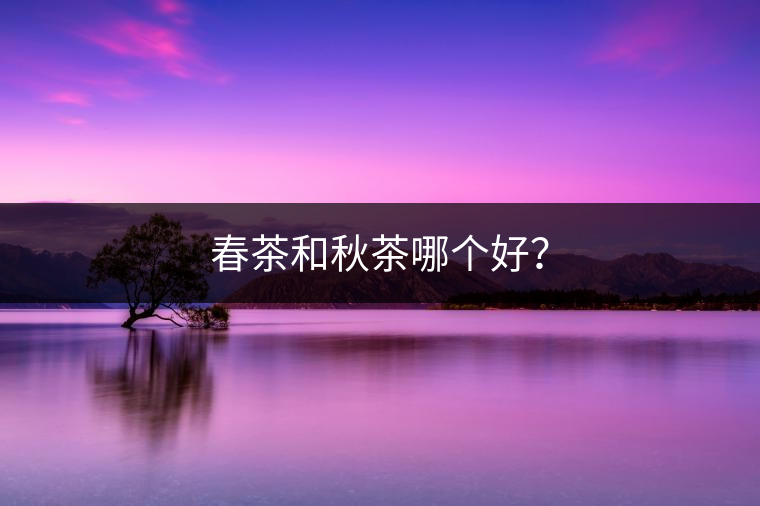 春茶和秋茶哪個好？