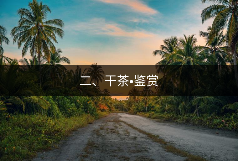 二、干茶?鑒賞